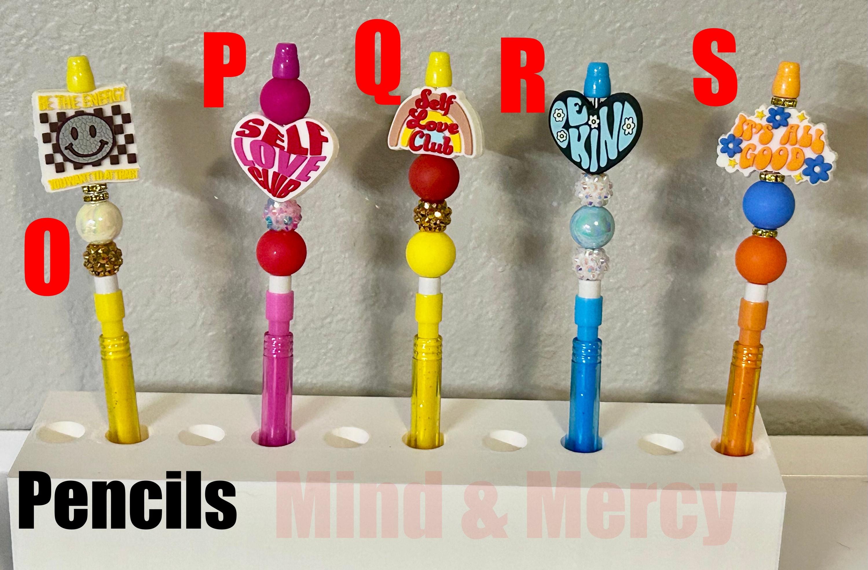 Refillable Beaded Mechanical Pencils and Pens