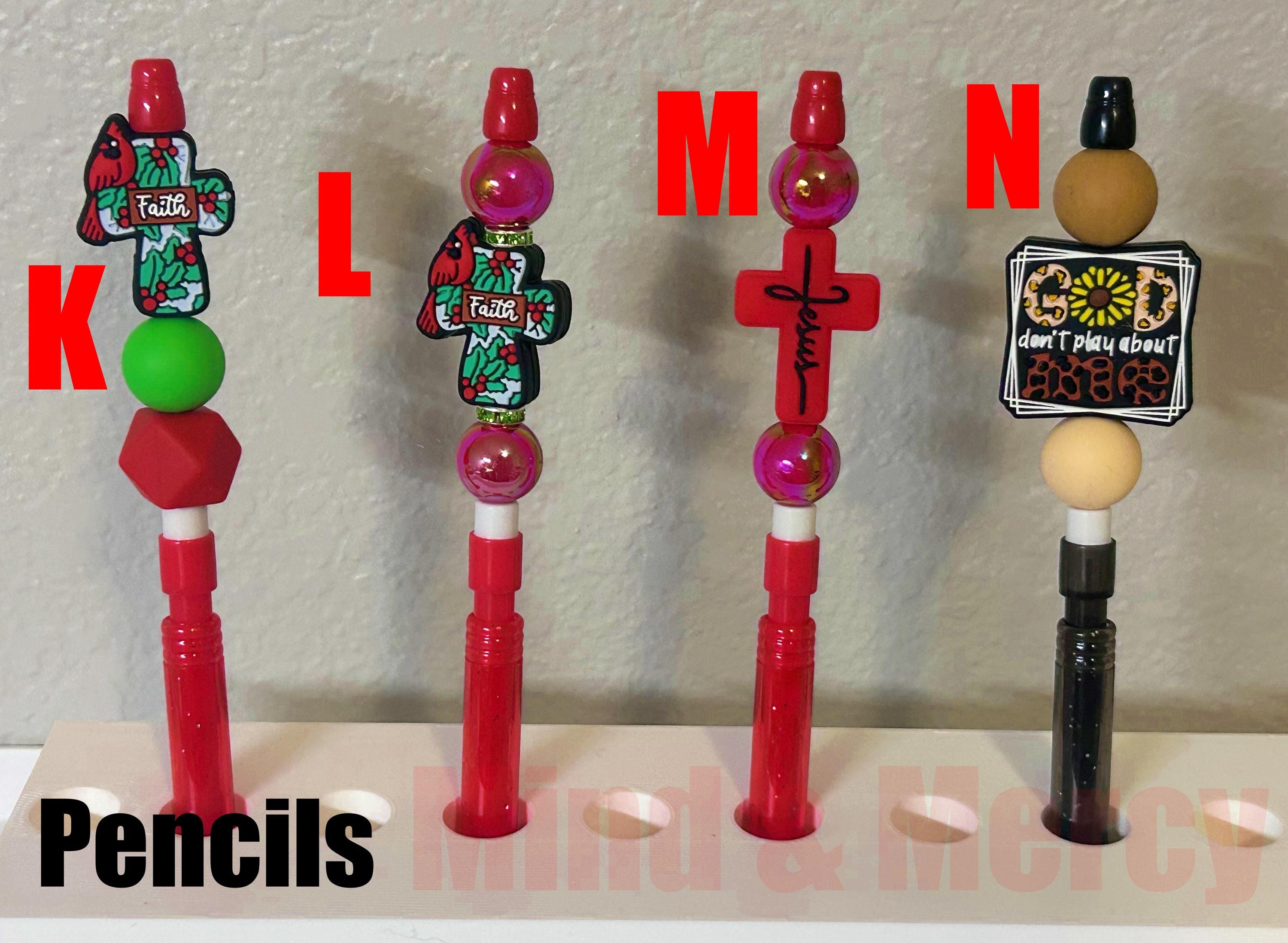 Refillable Beaded Mechanical Pencils and Pens