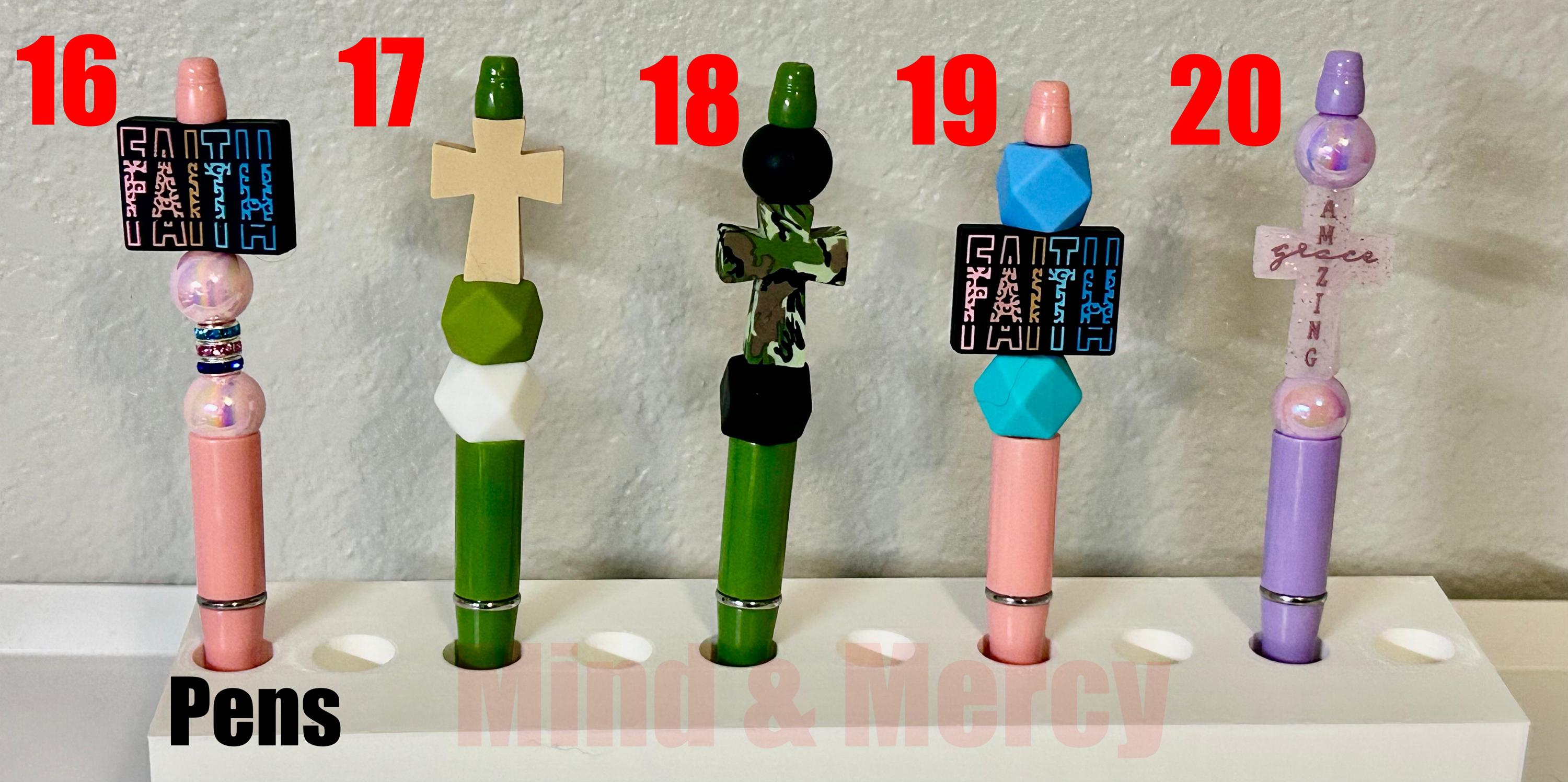 Refillable Beaded Mechanical Pencils and Pens