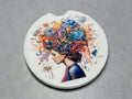 Brainy Ceramic Car Coasters
