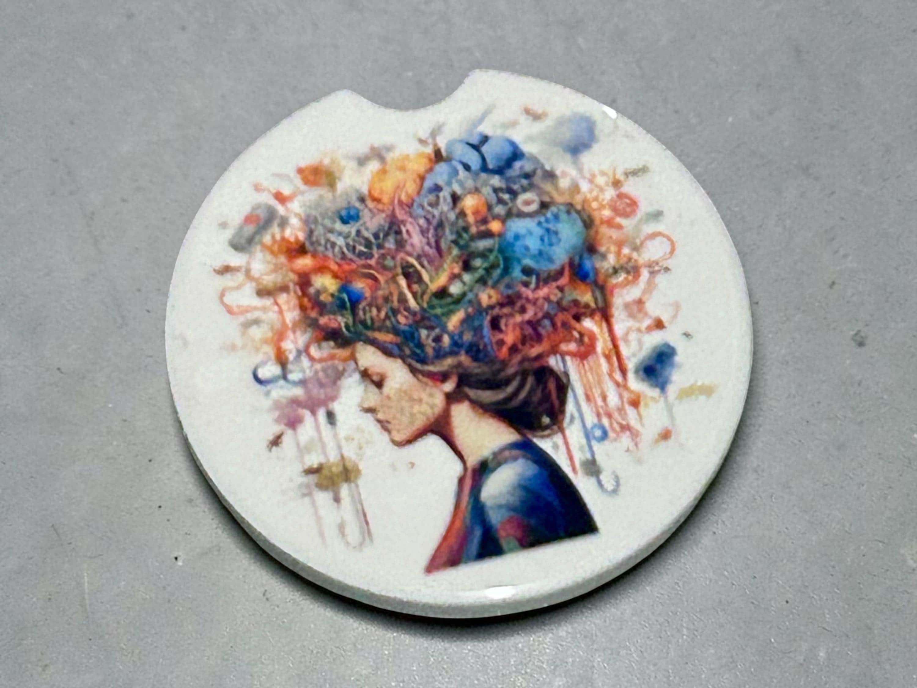 Brainy Ceramic Car Coasters