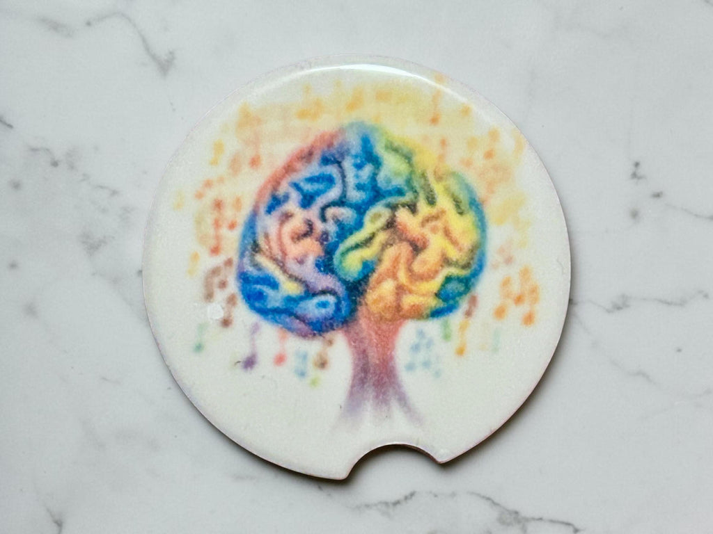 Brainy Ceramic Car Coasters