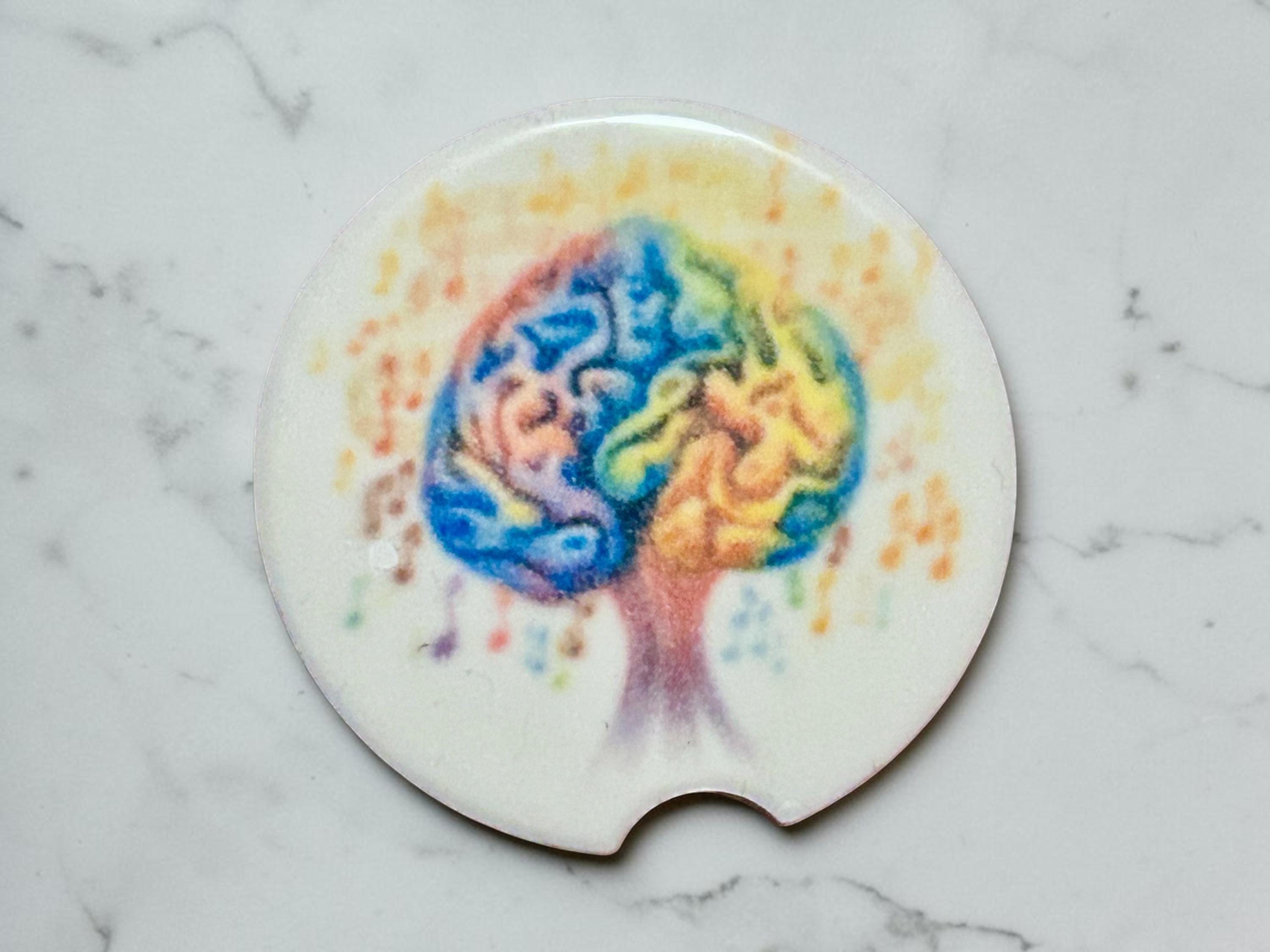 Brainy Ceramic Car Coasters